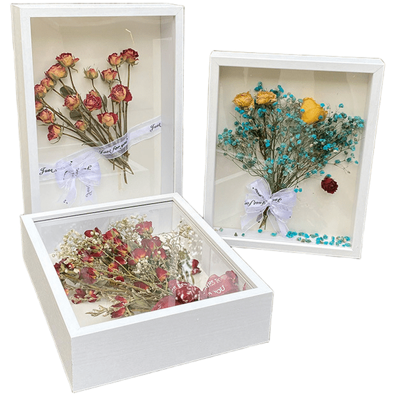 Niceminiwall 3D Hollow Photo Frame Set 2 Pieces for Butterfly Specimens and Craft Art