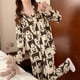 thumbnail image 1 of Conjunto de pijama de mujer de otoño e invierno, holgado, cómodo, de primavera y otoño, de manga larga, tipo cárdigan, 1 of 6