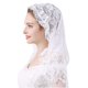 thumbnail image 1 of Grettytling Velo De Mantilla De Encaje Suave Y Cómodo 7 Colores Estilo Español Velo De Encaje Rosa Que Cubre La Cabeza En Forma De D (Blanco), 1 of 1