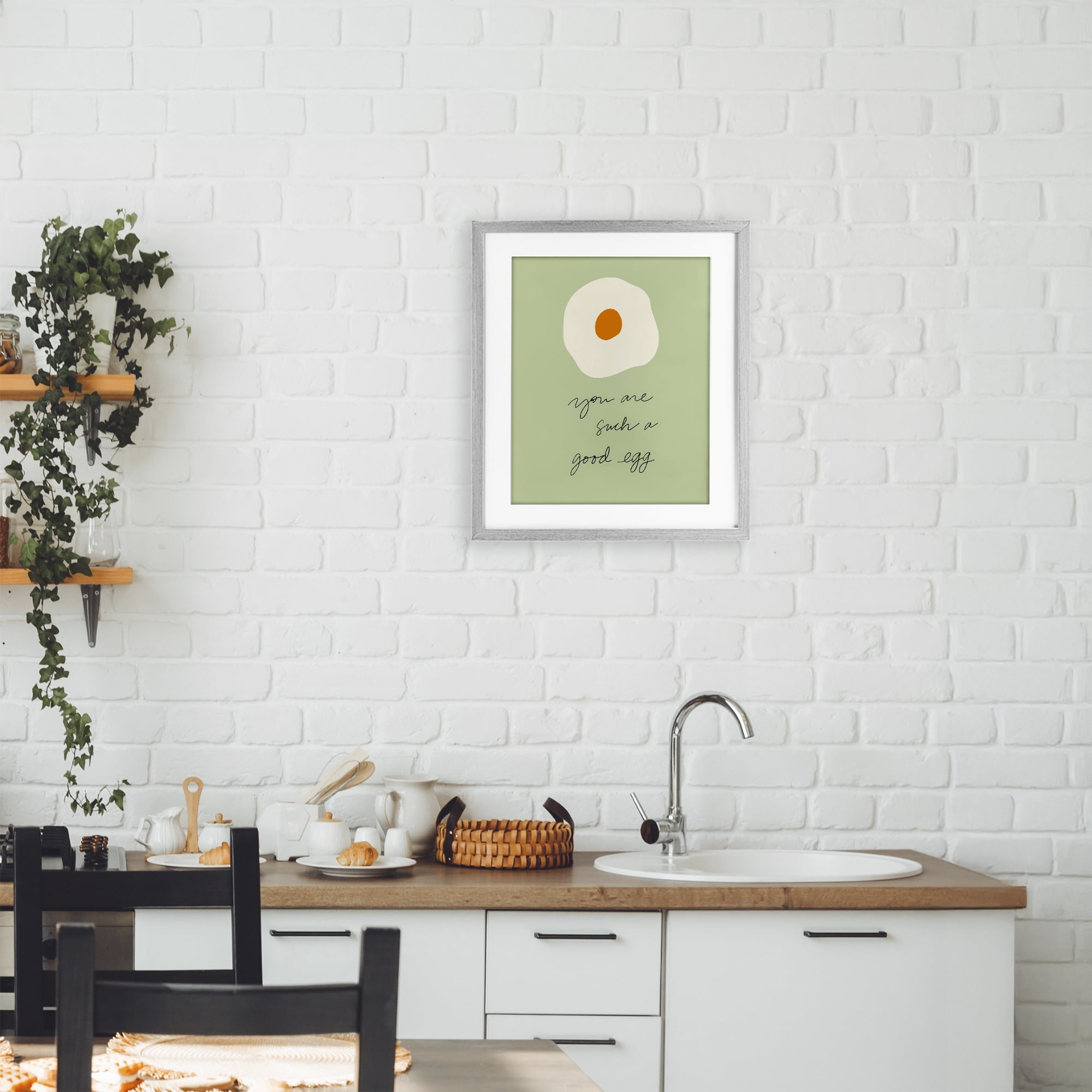 Stupell Industries You Are A Good Egg Gray Framed Print Under Glass, design by SD Graphics Studio