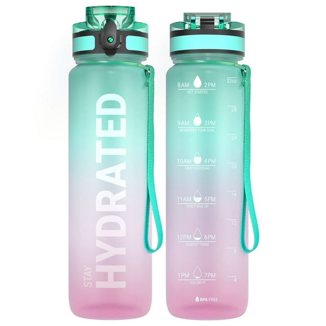 Botella de agua Sahara Sailor 1 L a prueba de fugas, libre de BPA, Tritan