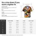 thumbnail image 4 of KLL Abstract Musical Faces Print Men's Shirt Short Sleeve Button Down Summer Cuba Beach Shirts- Medium, 4 of 5