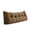 Coffee, variant on Tufted Headboard Backrest Cushion with Side Pocket, Long Wedge Reading Pillow for Bed Sofa Dorm, Soft Support Pillow for Reading TV and Bedroom Lounging, 23.62 Inch, Black