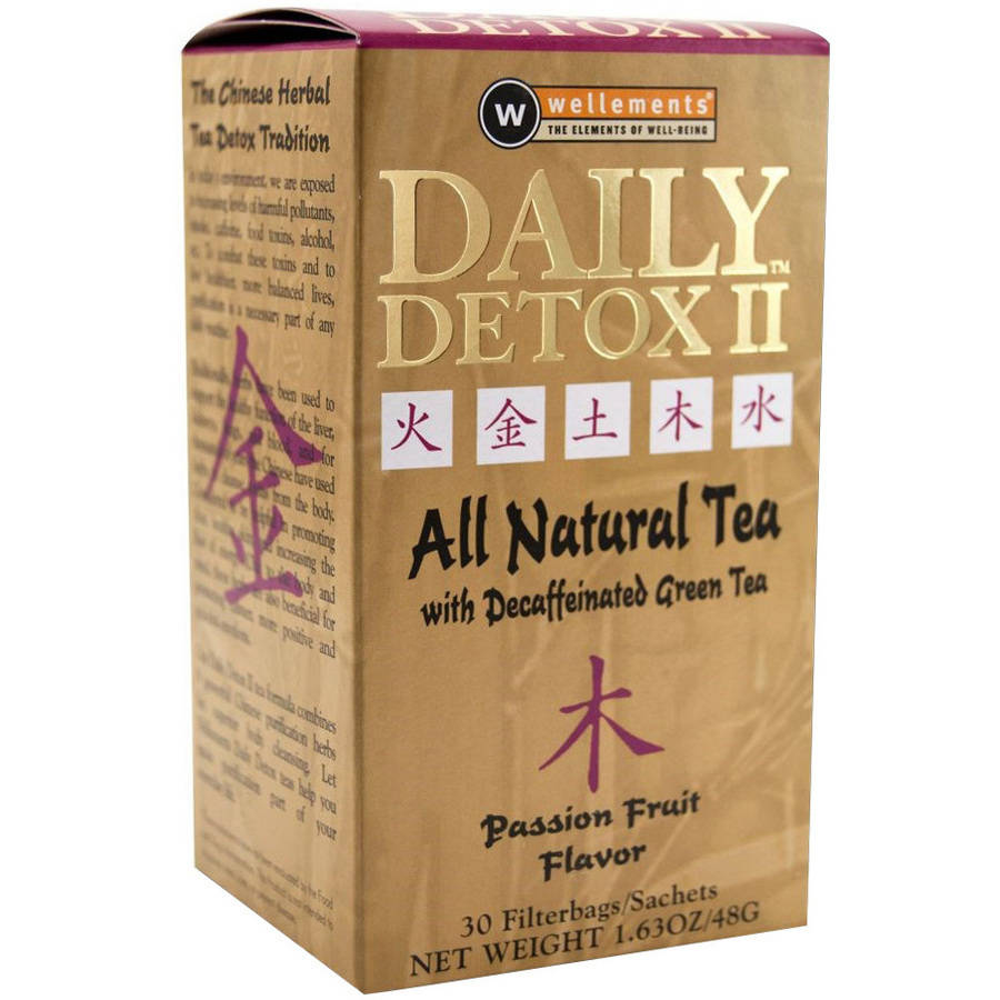Daily Detox Herbal Tea, Passion Fruit, Filterbags, 30 CT