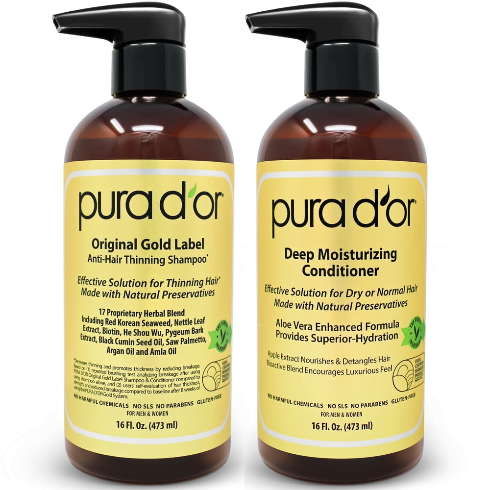 PURA D'OR Biotin AntiThinning Deep Moisturizing Gold Label Shampoo
