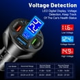 thumbnail image 2 of Yammee 4 Port USB C Car Charger 66W Quick Charging Fast Speed For Multiple Devices, 2 of 11