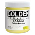 thumbnail image 2 of Golden Heavy Body Artist Acrylics - Cadmium Yellow Primrose, 8 oz Jar, 2 of 2