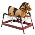 thumbnail image 2 of Kids Bike Durable Plush Toddlers Spring Rocking Horse, Bouncing Rocker Toy with Realistic Sounds,Boys Bike, 2 of 5
