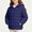Navy, variant on BXJX Girls Puffer Jackets, Zipper Warm Hooded Long Sleeve Outerwear with Pockets Pink Size 10-12 T