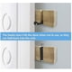 thumbnail image 4 of Wall Coat Rack with 4 Retractable Hooks - Wall Coat Rack for Hanging Coats, Scarves, Handbags, and Others, Natural, 4 of 4