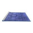 thumbnail image 2 of Ahgly Company Machine Washable Indoor Square Persian Blue Traditional Area Rugs, 8' Square, 2 of 4