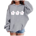thumbnail image 2 of Mercatoo Hoodies for Girls Kids Pullover Oversized Graphic 𝐘2𝐊 Hooded Sweatshirts Flower Print Jacket with Pocket for Toddler, 2 of 4