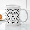 thumbnail image 3 of CafePress - Cute Retro Eyeglass Hipster Mug - 11 oz Ceramic Mug - Novelty Coffee Tea Cup, 3 of 4