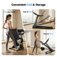 thumbnail image 4 of YPOO Folding Treadmill with Adjustable Incline, Portable Exercise Machine for Home, Bluetooth Speakers, 300 lb Capacity, 2.5HP and APP Control, 4 of 7