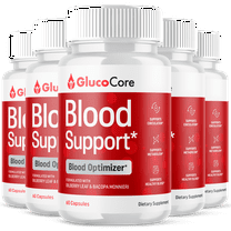 GlucoCore Blood Support Pills Advanced Formula Vitamin Supplement Gluco Core 300 Capsules