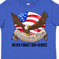 thumbnail image 4 of Inktastic Memorial Day- Never Forget Our Heroes- Bald Eagle Boys or Girls Toddler T-Shirt, 4 of 5