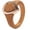 Light Brown & Rose Gold, variant on Silicone Wedding Rings for Women - Rubber Band Replacement - Metal Framed Diamond Pear Collection by Rinfit