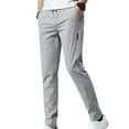 thumbnail image 1 of Pantalon Homme Taille Élastique Tendance Polyester Décontracté à Cordon Pantalon Homme pour Tenue de Rue Noir m, 1 of 10