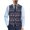 Christmas Fair Isle Pattern, variant on Adjustable Back Strap Dress Jackets for Formal Wedding, Woven Fabric Slim Fit V-Neck Vests, Christmas Elf Costume Candy Cane