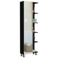 thumbnail image 3 of Black, 20.2" Wide Cabinet - Four Exterior Open Shelves - Bathroom Use Case / Provides Bathroom Storage, 3 of 3