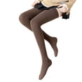 thumbnail image 2 of Anvazise 80cm Japanese Style Solid Color High Elasticity Non-slip Silicone Thigh Stockings Autumn Winter Women Over Knee Socks Coffee 1 Pair, 2 of 13