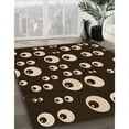 thumbnail image 3 of Ahgly Company Machine Washable Indoor Rectangle Transitional Black Brown Area Rugs, 8' x 12', 3 of 7