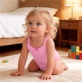 thumbnail image 7 of ShomPort Girls Sleeveless Bodysuit Cotton Tank Tops Summer Comfy Soft Undershirts 1-42 Months, 7 of 7