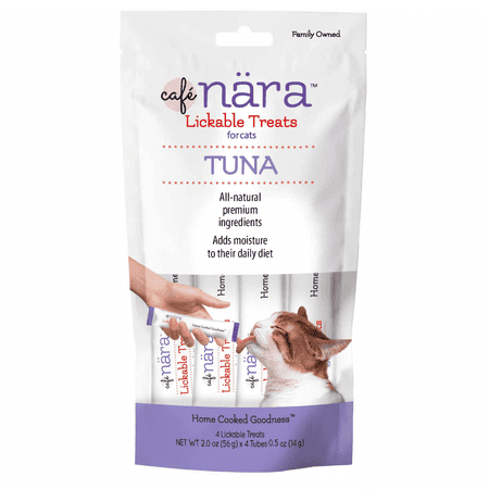 Café Nara Tuna Flavored Lickable Treats for Cats - Pack of 12