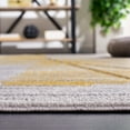 thumbnail image 4 of SAFAVIEH Odyssey Eason Modern Polyester Area Rug, Grey/Gold, 6'7" x 6'7" Square, 4 of 8