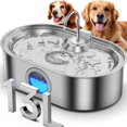 thumbnail image 1 of Fuente de agua para perros ECOCONUT 13L de acero inoxidable para perros grandes, 1 of 9