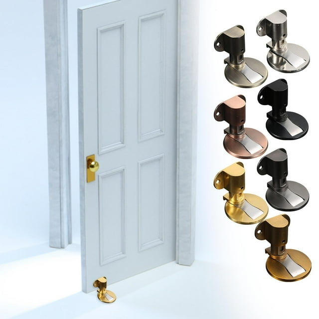 Xihbxyly Succión Al Suelo de Acero Inoxidable 304, Altura Ajustable, Resistencia Invisible a La Puerta, Alta Dureza y Resistencia Al Desgaste, Uso Silencioso, Apto para Diversas Superficies, Regalo P
