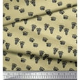 thumbnail image 2 of Soimoi Beige Cotton Duck Fabric Bear Stencil Foot Animal Printed Craft Fabric by the Yard 42 Inch Wide, 2 of 3