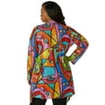 thumbnail image 2 of Ashley Stewart Women's Plus Printed Collared Shrug, Sizes 10/12-26/28, 2 of 4