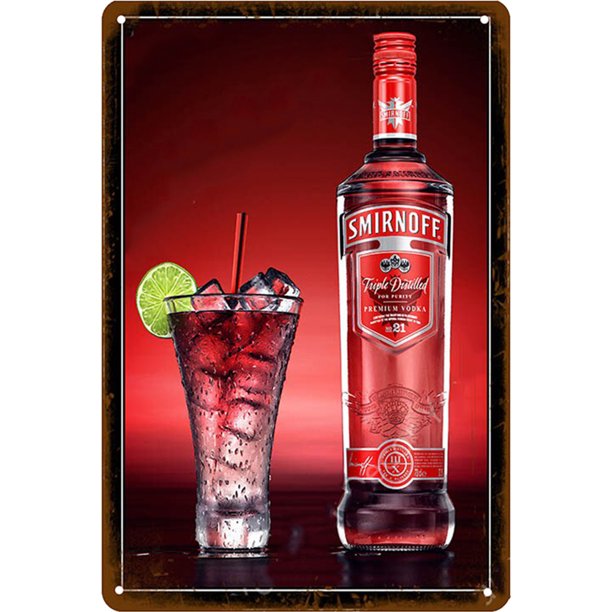 Cartel de vino de Metal con protección UV libre de óxido Vintage Bar pared decoración de carteles para el hogar Tmvgtek Para estrenar
