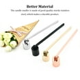 thumbnail image 3 of fastboy Stainless Steel Candle Snuffer Portable Reusable Washable Hand Held Long Handle Colorful Cover Snuffers Fire Wick Stopper Silver, 3 of 7