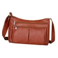 thumbnail image 3 of Bolso de hombro para mujer Salvador bolso cruzado con correa ajustable para el hombro Marron oscuro, 3 of 10