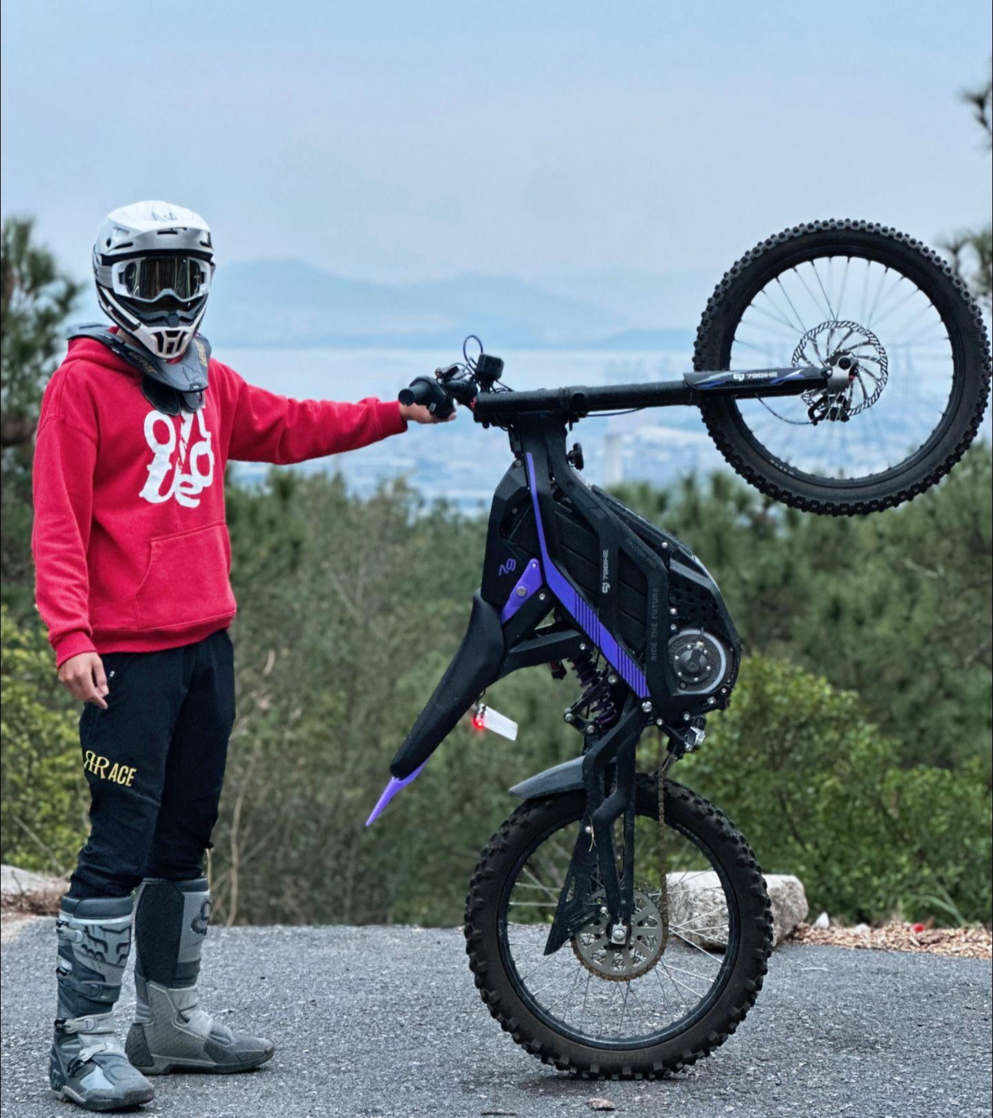 79BIKE Falcon Pro 5000W Electric Dirt Bike for Adults, Off-Road Ebike for Adults with 72V 35AH Battery & All-Terrain 19" Tire 56MPH