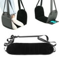 thumbnail image 4 of Hyasfey Airplane Foot Hammock Length Adjustable Wide Platform Base Foot Rest Portable Office Under-Desk Feet Relaxing Hammock Travel Essentials, 4 of 7