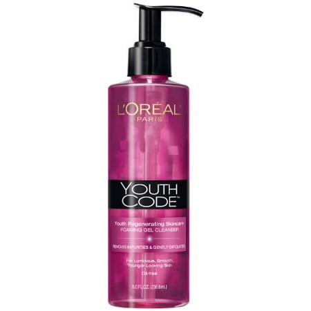 Fluid Foam - L'Oreal Paris Youth Code Foaming Gel Cleanser, 8.0 Fluid Ounce