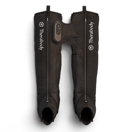 Therabody JetBoots Prime - Ultra-Portable Wireless Compression Boots for Easy Leg Muscle Recovery - Calf Leg & Thigh Compression Sleeve with Customizable Treatments (Long)