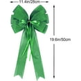 thumbnail image 2 of 2 Pack Red Christmas Bows Outdoor Decorations,12”x20” Large Velvet Wreath Bow with Glitter String Gold Edge for Xmas Tree Topper Home Front Door Decor, 2 of 6