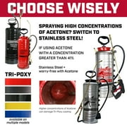 Chapin 1949 3.5 Gallon Tri-Poxy Industrial Open Head Sprayer for Professional Concrete Applications with All Brass Components, Red