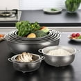 thumbnail image 4 of Passoire en Maille Fine en Acier Inoxydable Tout Usage pour Paniers de Cuisine avec Poignées Base de Repos Ensemble de Passoires Fournitures de Cuisine, 4 of 6