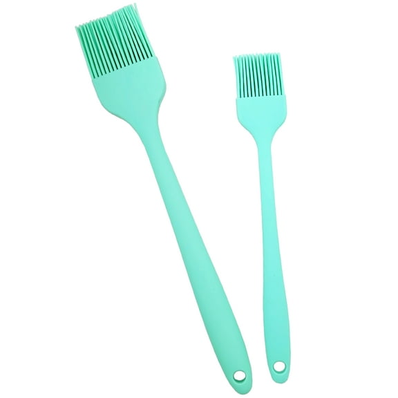 Simply Good 2 Piece Solid Silicone Basting Brush Set - One Large and One Medium