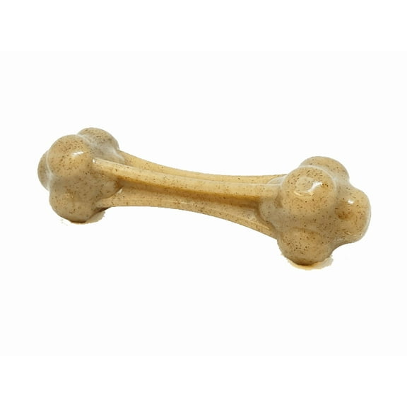 Knuckle Bone Ultra Durable Nylon Dog Chew Toy for Aggressive Chewers Brown Large