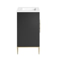 thumbnail image 2 of Modway Awaken 30" Solid Wood and MDF Bathroom Vanity in White/Black, 2 of 7