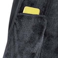 thumbnail image 4 of Men Stand Collar Full Zip Fleece Jacket Thick Lined Warm Outerwear Multi Zipper Pockets Casual Coat for Daily Commute Cold Weather Outdoor Activities Gray XXL, 4 of 5