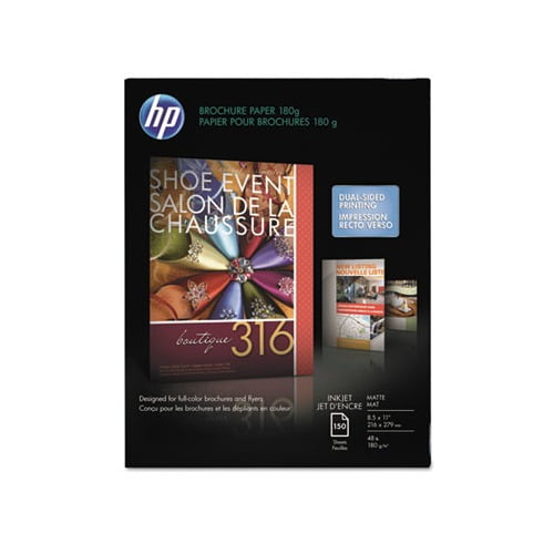 Inkjet Brochure Paper 98 Bright, 48lb, 8.5 x 11, White, 150/Pack