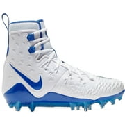 Nike Men's Force Savage Elite TD Football Cleats White/Blue 8.5