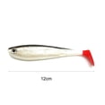 thumbnail image 6 of 12cm/12g Fishing Lure Good Toughness Bright Color 3D Eyes Fish Bite Soft Paddle Tail Swimbait for Freshwater, 6 of 7